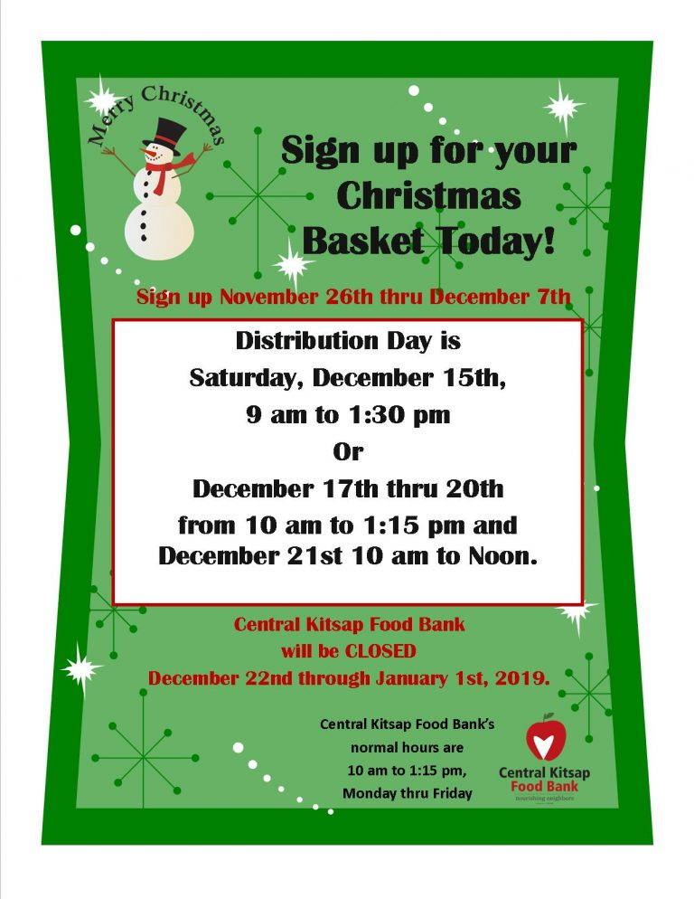 Christmas Basket Give Away 2018 | Central Kitsap Food Bank