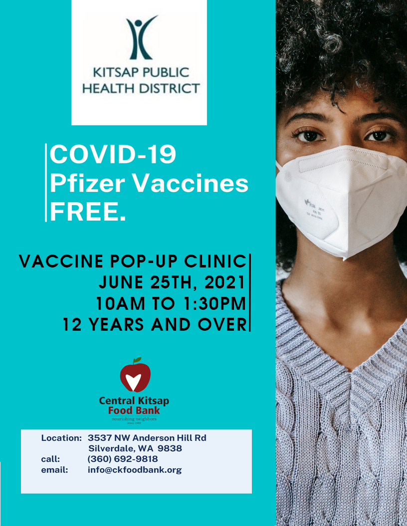 COVID-19 Vaccination Clinic June 25th, 2021