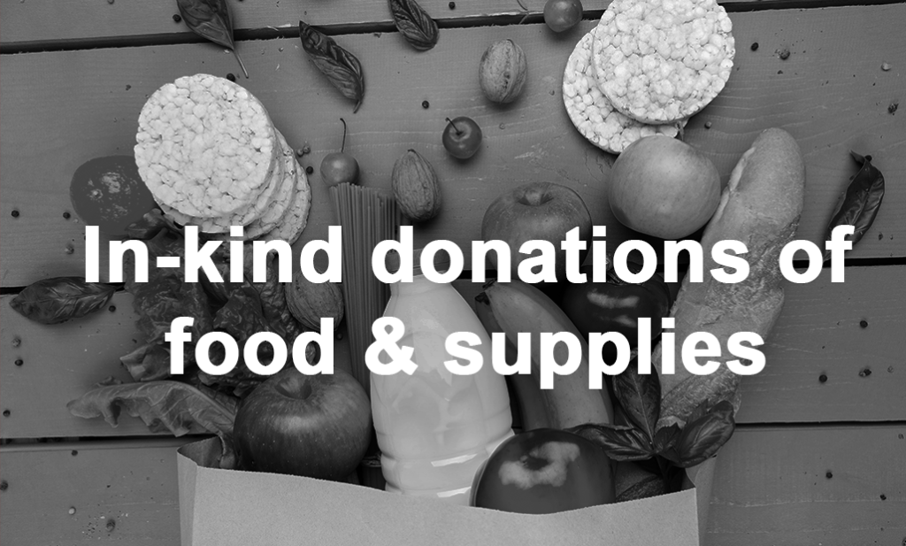 in kind donations